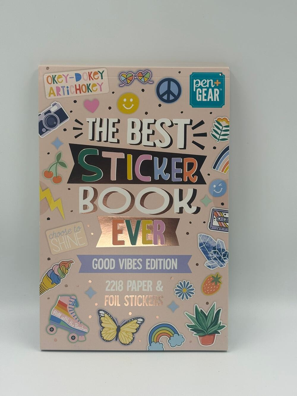 Pen+Gear Good Vibes Sticker Book 2218 Paper Foil Stickers 40 Sheets New